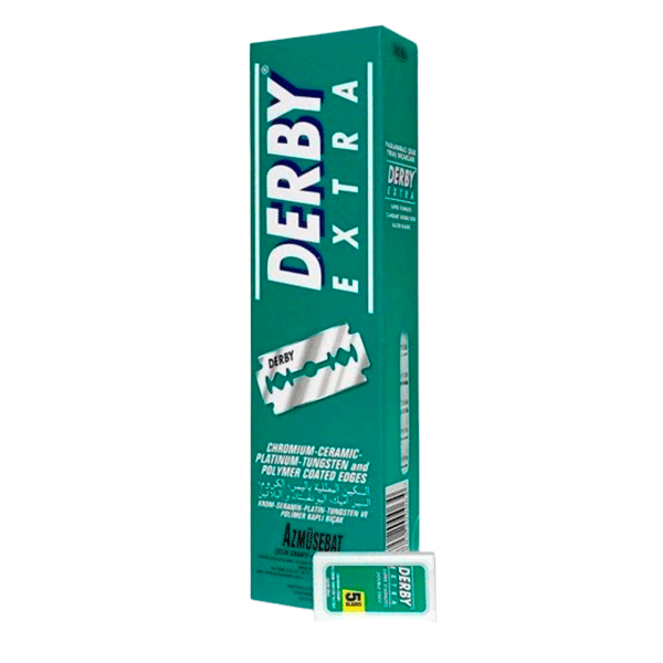 DERBY CUCHILLAS ENTERAS EXTRA VERDE 100ct DE
