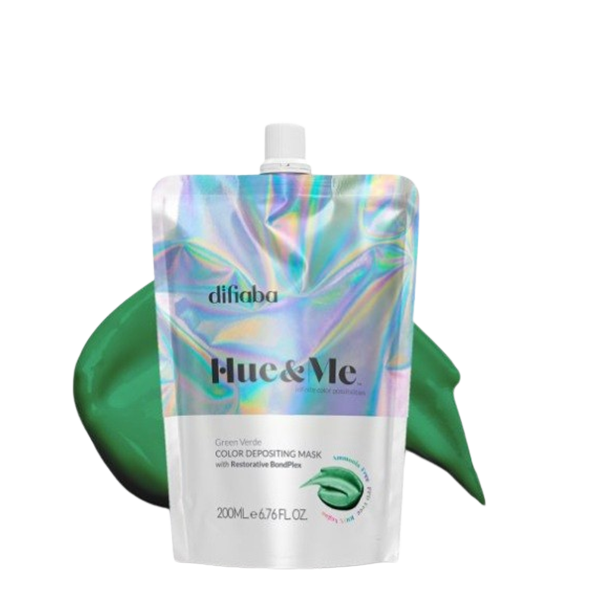 DIFIABA HUE&ME MASCARILLA COLOR VERDE 200 ML