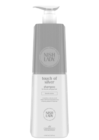 NISHLADY SHAMPOO   TOUCH OF SILVER 947ml