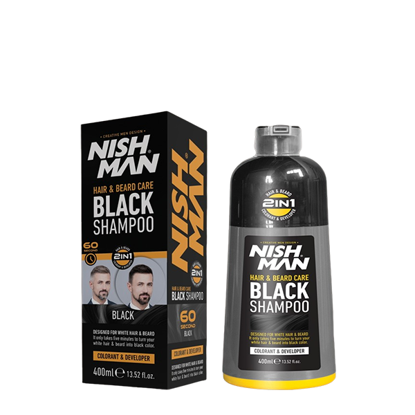 NISHMAN SHAMPOO NEGRO PROGRESIVO SEMI-PERMANENTE 400 ml