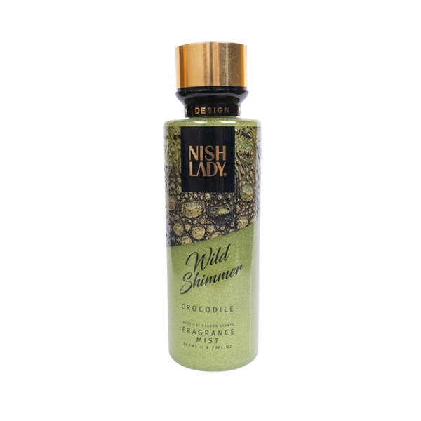 NISHLADY BODY MIST WILD SHIMMER CROCODILE 260ML 