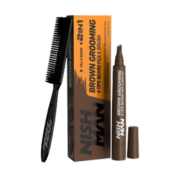 NISHMAN LAPIZ PERFILADOR DE BARBA MARRON