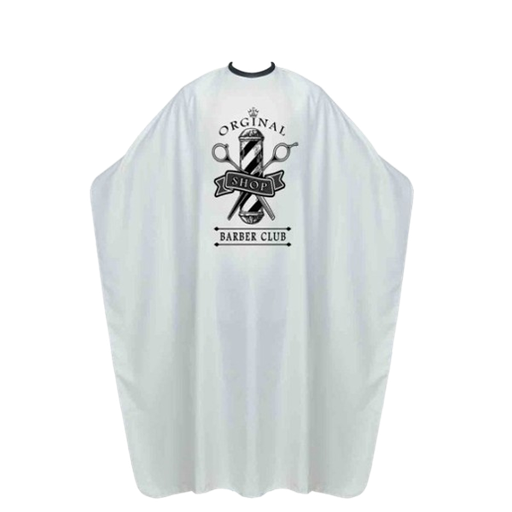 [BP213B] KUATEK CAPA  BLANCA LISA BARBER CLUB