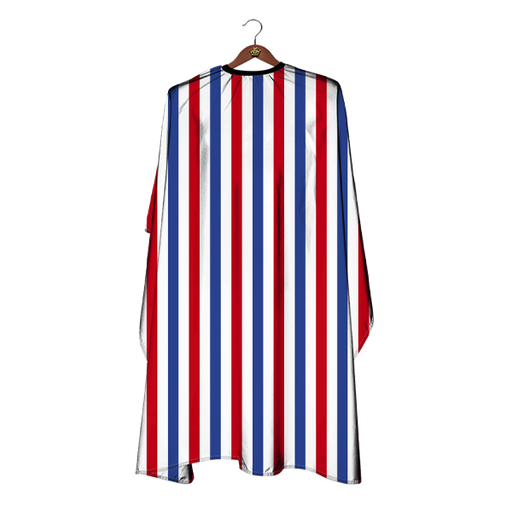 [M104] KUATEK CAPA CON RAYAS VERTICALES ROJA, BLANCA Y AZUL