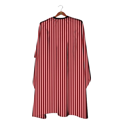 [E117] KUATEK CAPA  ROJA CON RAYAS VERTICALES BLANCA,ROJA Y NEGRA
