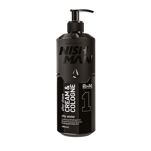 [NMN-108-01] NISHMAN AFTER SHAVE CREMA y COLONIA CITY SENIOR 01 400 ml