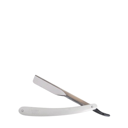 [NMN-176-WHI] NISHMAN NAVAJA DE CARRIL DE PLASTICO BLANCA 1044W