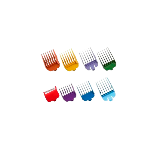 [03170-417] WAHL PACK DE 8 PEINES  DE PLASTICO DE COLORES